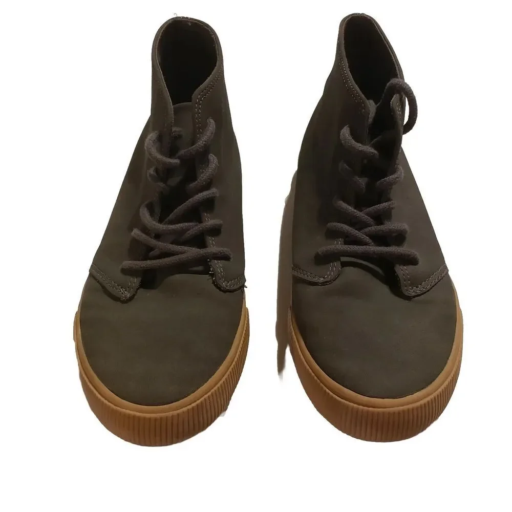 Cat And Jack‎ Girls Grey Lace Up Casual Booties Shoes Boots NWOT Sz 3